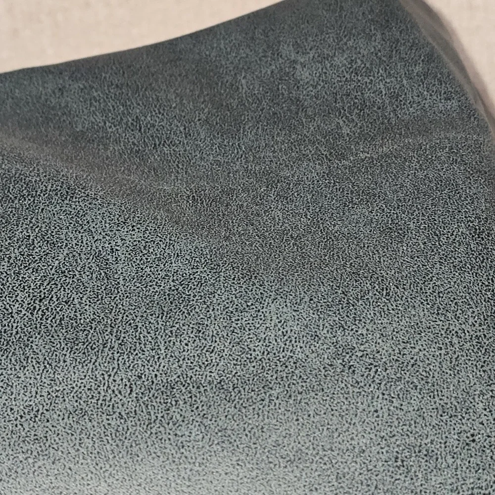 EUC Lot of 2 Quality Dark Hunter Green Faux Leather Like Decorative Pillowcases